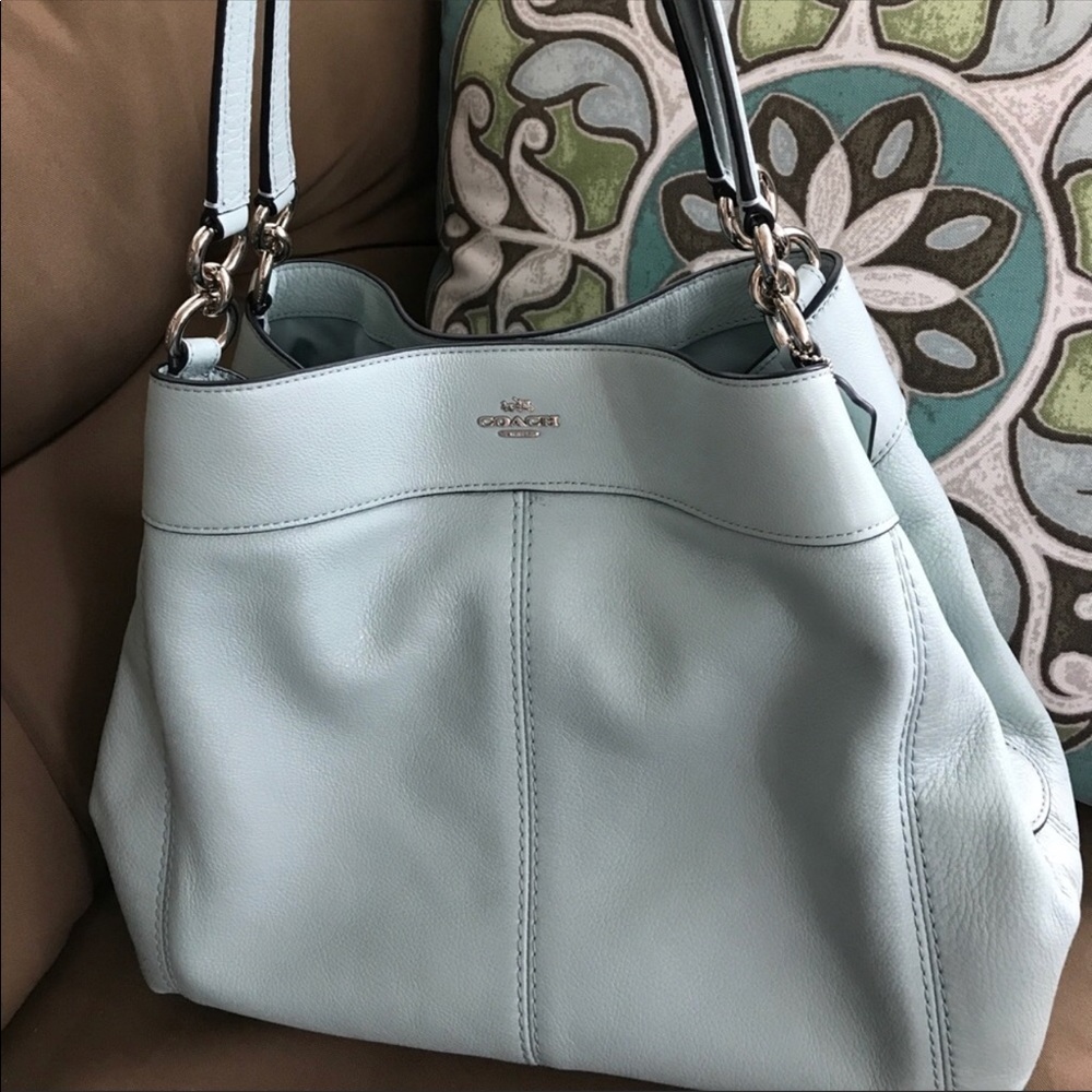 Coach Lexy shoulder bag in sea green😍